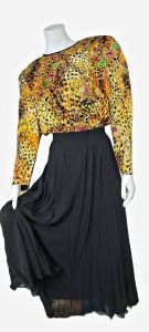 NWT $3400 DIANE FREIS Animal print Boho Silk Dress - Fashionconstellate.com