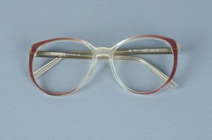 90s Oversized Rose Tan Ombre Eyeglass Frames by Artcraft NOS, Eyewear, Eyeglasses - Fashionconstellate.com