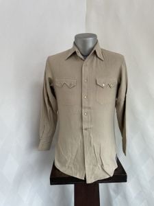 1960s/70s California Ranchwear Flannel Western Shirt