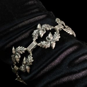 Danecraft Sterling SIlver Bracelet with Acorn and Oak Leaf Motif