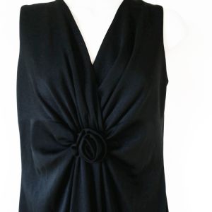 70s Elegant Black Evening Dress - Fashionconstellate.com