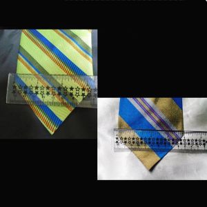1960s Sharkskin Necktie Lot of 2 Loud Bright Colorful Ties Geeky Funky VFG - Fashionconstellate.com