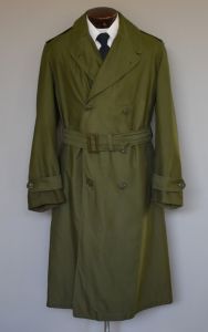 Vintage 50s 82nd Airborne Military Trench Coat - Fashionconstellate.com