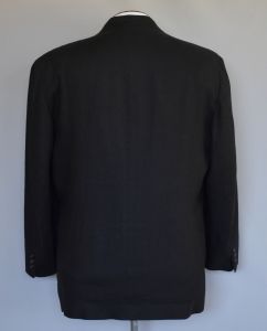 90s Black Minimalist Men's Linen Sport Coat by DKNY - Fashionconstellate.com