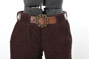 70s Brown Wide Flare Corduroy Pants - Fashionconstellate.com