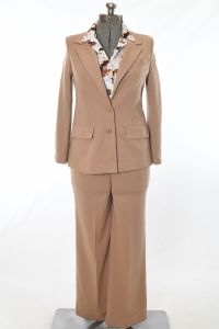 70s Tan 4 Piece Wide Lapel Pants Suit Set - Fashionconstellate.com