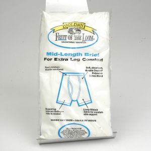 Large 1970s Fruit of the Loom Deadstock Underwear Golden Boxer Briefs  - Fashionconstellate.com