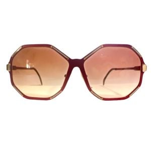 Ultra Germany Harem Sunglasses in Red, Deadstock  - Fashionconstellate.com