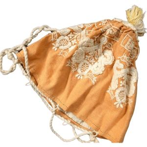 Antique Handmade Pouch Purse, Edwardian Art Nouveau Embroidered Boho Shoulder Bag - Fashionconstellate.com
