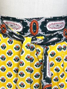 VTG The Irish Linen Shop Bermuda Quilted Boho Hippie Wrap Around Maxi Skirt o/s 70s - Fashionconstellate.com
