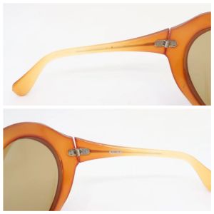 1960’s Mod Oversized Orange Sunglasses  - Fashionconstellate.com