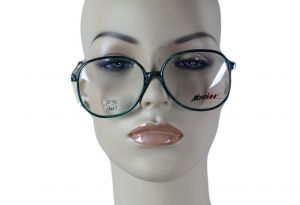 90s Forest Green Deadstock Oversize Eyeglass Frames by Marchon, NOS, Eyeglasses, Eyewear