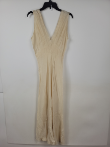 Vintage 1930s Bozart Hand Made Lingerie Silk Slip Dress Nightgown Pinup