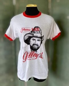 Collectible 1980 ''URBAN COWBOY'' Gilley's Western Cowboy Ringer Tee Shirt - Fashionconstellate.com