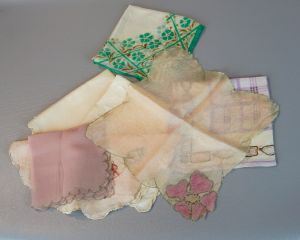 50s Silk Handkerchief Lot - 6 - Fashionconstellate.com