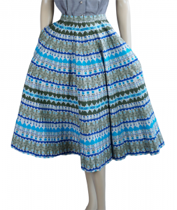 50s Novelty Print Full Skirt
