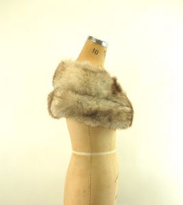 1950s fox fur wrap stole wedding bridal wrap - Fashionconstellate.com