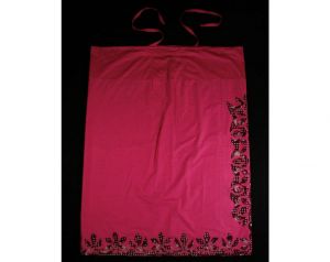 XL Sarong Style Fabric - Polynesian Chic - Fuchsia Pink Cotton with Halter Style Ties  - Fashionconstellate.com