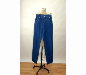 High waisted blue jeans Roper jeans 1990s mom jeans heart studs western wear cowgirl Size 9/10