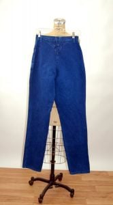 High waisted blue jeans Roper jeans 1990s mom jeans heart studs western wear cowgirl Size 9/10 - Fashionconstellate.com
