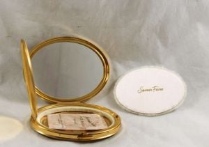 Savoir Faire by Dorothy Gray 50s Masquerade Mask Compact & Original Box with Puff and Sealed Powder - Fashionconstellate.com