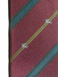 Vintage Circa 1980s Burberry SILK Neck Tie made ENGLAND | Equestrian Knight LOGO | Burgundy - Fashionconstellate.com