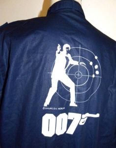 Vintage James Bond Promotional JACKET | CBS Fox Rare 007 Item | Logo 40'' Chest - Fashionconstellate.com