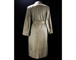 Size 12 Sharkskin Coat by Perry Ellis - Designer 1990s Double Breasted Tan Brown Chameleon Cotton  - Fashionconstellate.com
