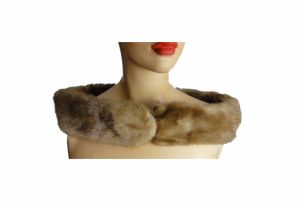 Mink Fur Collar Vintage 50s Beige Honey Mink Scarf Genuine Fur by Singer & Lucas - Fashionconstellate.com