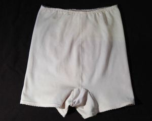 1970s Panty Girdle - Pale Pink Satin Spandex Vintage Foundation Support Wear Shapewear Shiny Panties - Fashionconstellate.com