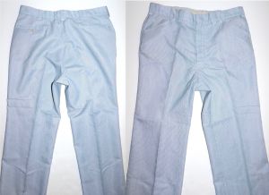 60s Men's MOD Blue & White Pinstripe Pants Trousers by Sears  | W 34 x L 29.5 - Fashionconstellate.com