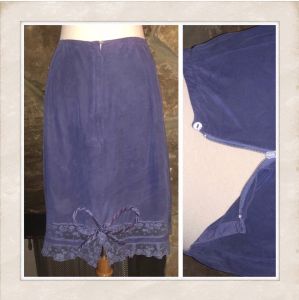 Gorgeous Hand Dyed Vintage Half Slip/ Slip Skirt from Saks Fifth Avenue