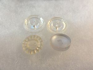 Vintage Clear Lucite Buttons Four Different Styles - Fashionconstellate.com