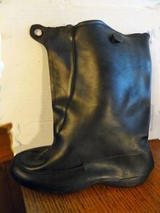 Vintage 1950s Boots Rubber Pull-on Golashes Black NOS New in Box Women's Made in USA - Fashionconstellate.com