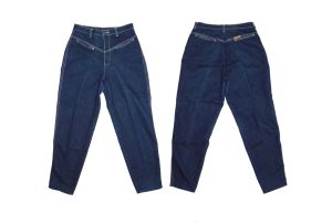 70s HIGH Waist Sexy Tapered Cigarette Jeans | Ankle Jeans | GITANO | W 28'' x L 26''