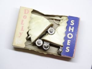 1950s Dollys Finest Doll Shoes Roller Skates New In Box Jeanstyles Roller Skates For 18 Inch Dolls