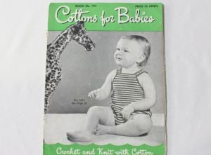 Lot of 3 1930s 40s Crochet & Knit Children and Baby Patterns - Cotton Babies Jumper - Boys and Girls - Fashionconstellate.com