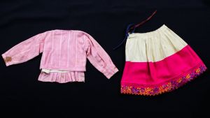FINAL SALE 2T Girls Costume Dress - 1960s South American Toddler - As Is Rough Condition - Fashionconstellate.com