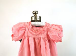 1930s girls dress pink taffeta flower girl dress Easter dress Size 4 - Fashionconstellate.com