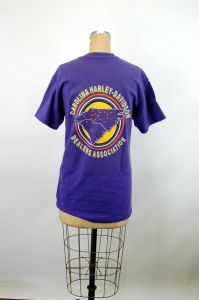 1990s Harley Davidson Dealers Myrtle Beach Bike Rally purple tee shirt T shirt - Fashionconstellate.com