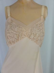 Vintage 1950s Slip Pink Lacy Lingerie by Seamprufe - Fashionconstellate.com