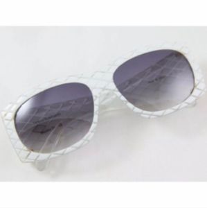Vintage NOS Helena Rubinstein White Sunglasses - Fashionconstellate.com