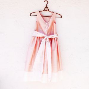 Girls Formal Dress, Pink Flower Girl Dress, Child Size 8, Wedding Guest Dress - Fashionconstellate.com