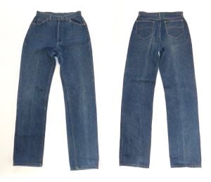 1970s Denim Straight Leg Lee High Waisted Jeans  | W 28'' x L 33''