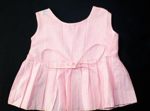 3T Girls 1950s Pink Gingham Dress - Charming Toddler Planting Flowers 60s Summer Tunic Top - Pastel  - Fashionconstellate.com