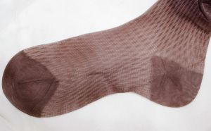 2 Pairs 1950s Stockings - Dark Brown Seamless 50s Petite Short Thigh High Hosiery - Diamond Texture 