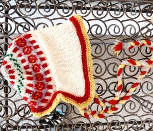 Vintage Knit Bonnet, Baby Girl Hat - Fashionconstellate.com
