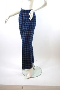 Pendleton plaid wool pants blue red high waist trousers Size 10