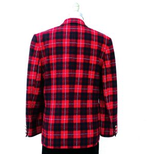 70s Wool Blazer, Size L, Pendleton Jacket in Red Plaid - Fashionconstellate.com