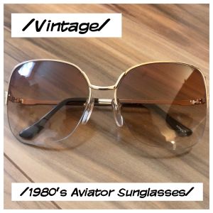 Vintage 1980s Deadstock Aviator Sunglasses